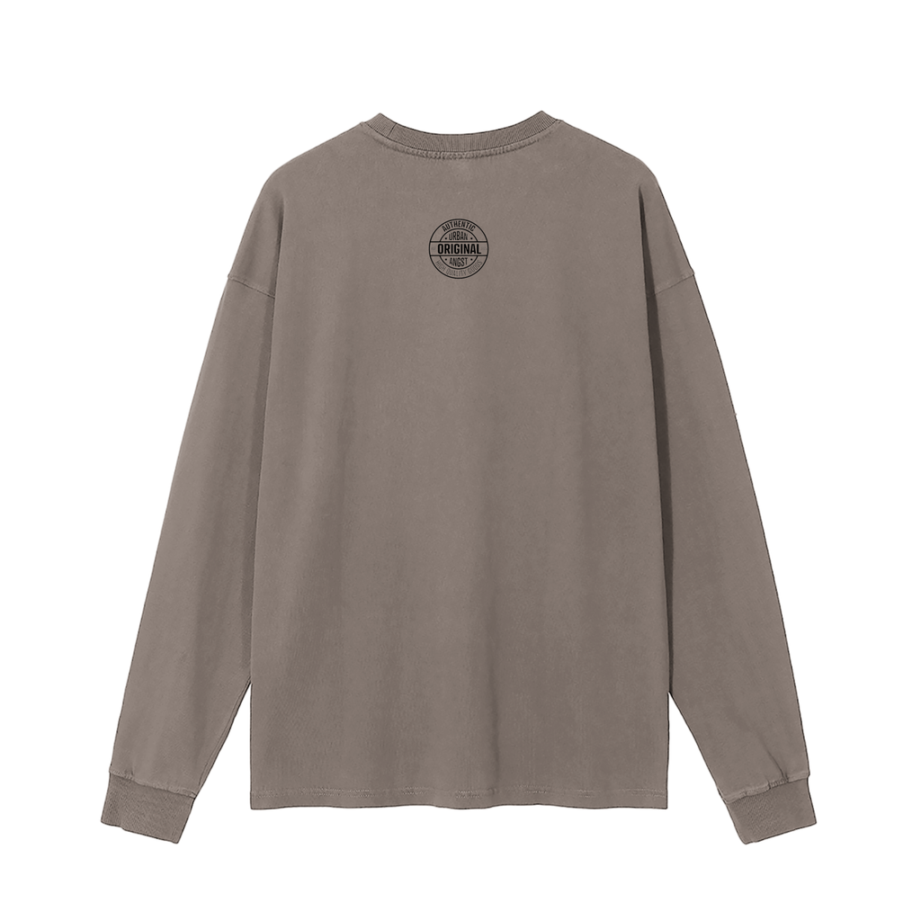 Negro Fist Vintage Washed Long Sleeve T-Shirt - Bold Streetwear - UrbanAngst