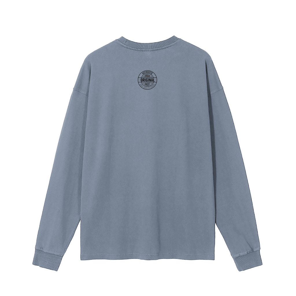 Negro Fist Vintage Washed Long Sleeve T-Shirt - Bold Streetwear - UrbanAngst