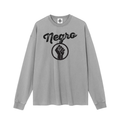 Negro Fist Vintage Washed Long Sleeve T-Shirt - Bold Streetwear - UrbanAngst