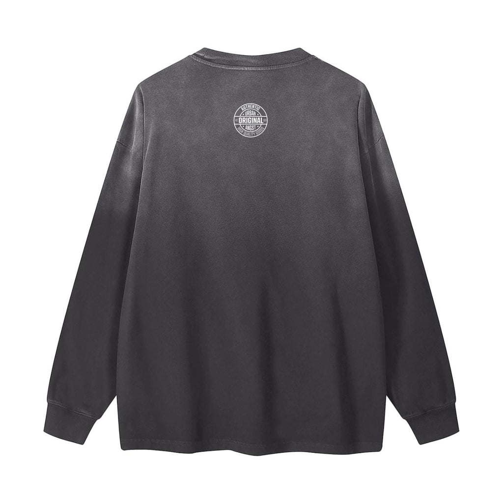Gradient Washed Long Sleeve T-Shirt