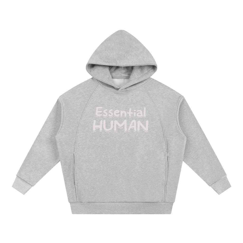 Unisex Oversized Fleece Hoodie - "Essential Human"