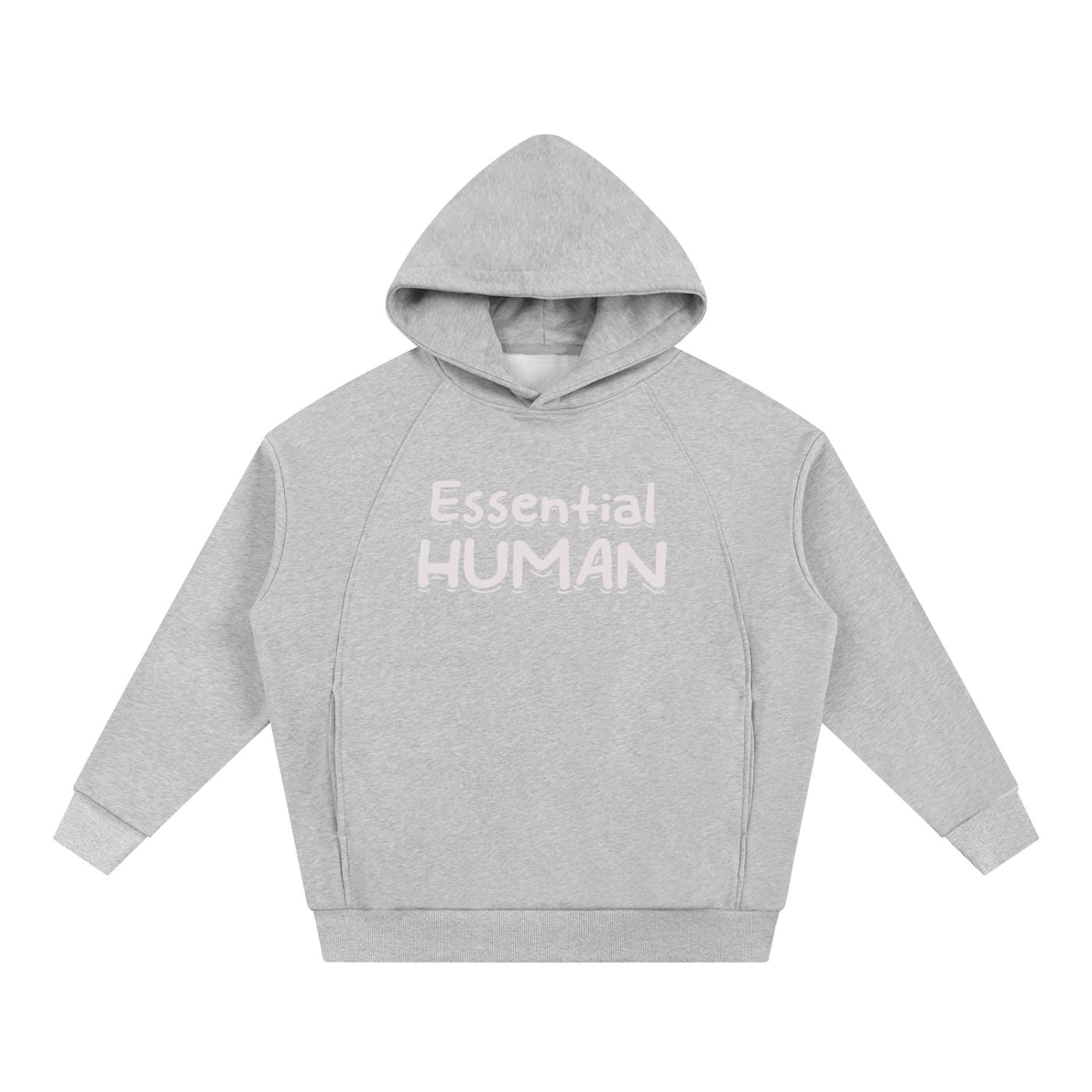 Unisex Oversized Fleece Hoodie - "Essential Human"